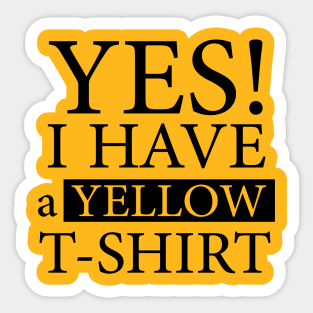 yellow Sticker